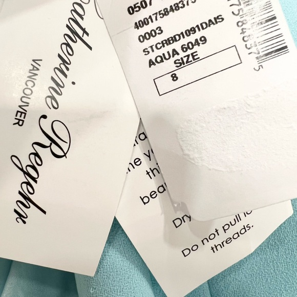 Catherine Regehr Off shoulder gown with floral detail maxi Dress - Picture 14 of 16